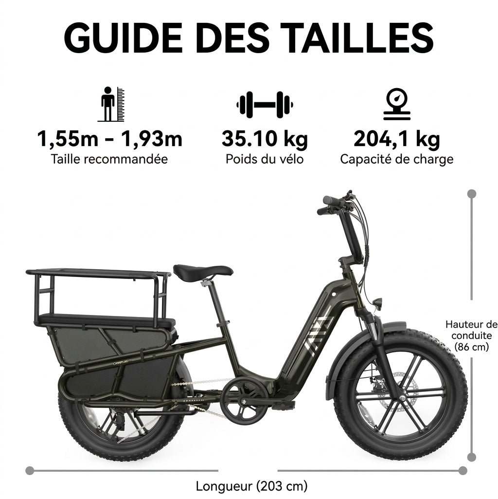 LE TRIBU – Vélo cargo électrique aluminium